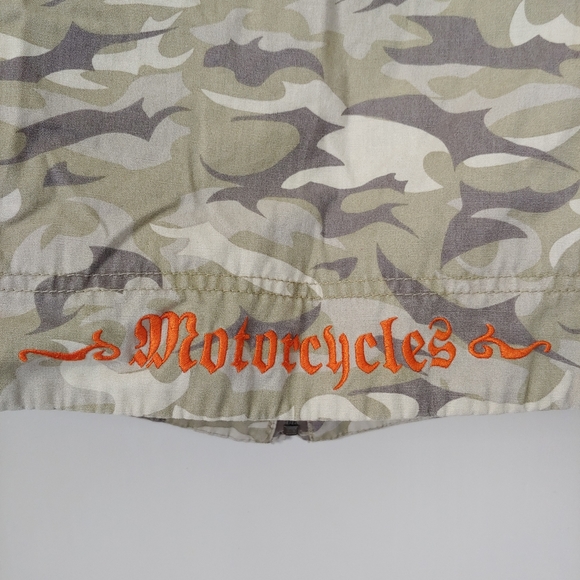 Harley Davidson Motorcycle 2 In 1 Camouflage Jacket Size Large - Picture 7 of 15